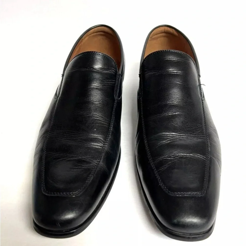 Florsheim Mens Positano MT Slip On Loafer Black 12 M